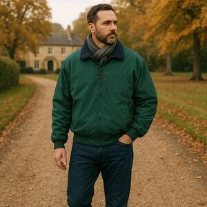 Vintage Dunbrooke Upstream “Santa Fe” Fleece-Lined Jacket — XXL, Made in Taiwan